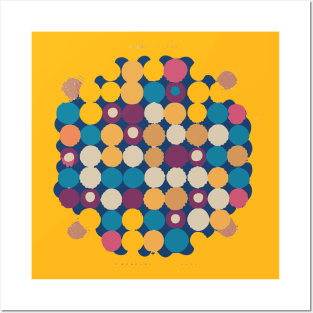 contemporary dot pattern Posters and Art